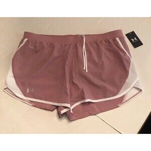 Under Armour Women's UA Fly-By 2.0 Shorts, Sz M- New Muted Lilac Lined